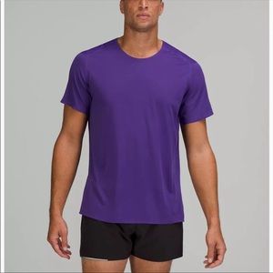 Lululemon purple metal vent tech t shirt